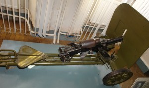 Пулемет ДШК. Вид сбоку.