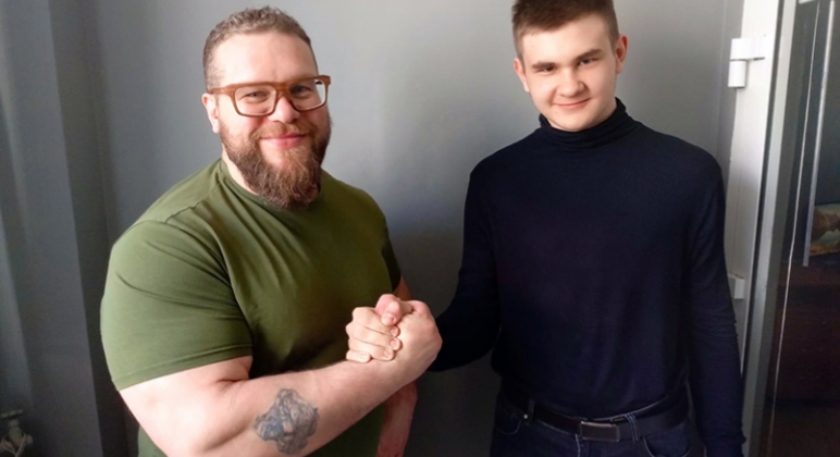 На фото: Алексей Серебряков и Василий Филичкин.