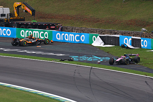 В спринтерской гонке Формулы-1 в Бразилии победу одержал Норрис