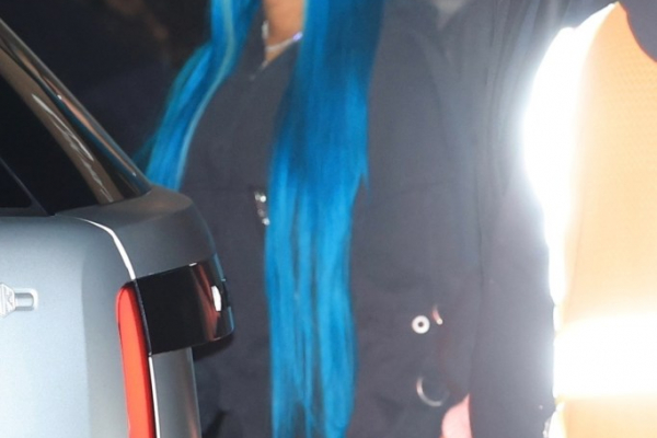 North West shows off her bleached eyebrows during night out with mom Kim Kardashian6