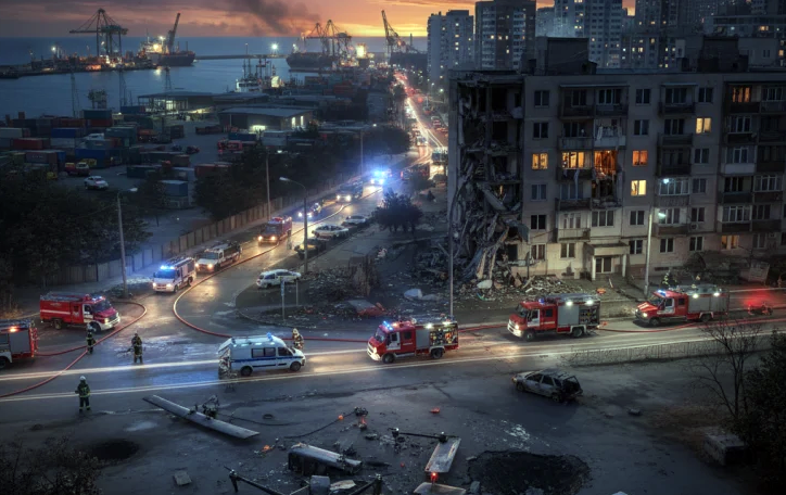 В Геленджике в результате атаки БПЛА мужчина получил ранения, дом полностью выгорел