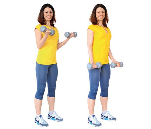 Как накачать руки девушке