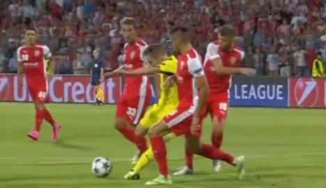 Скендербеу - Динамо Загреб 19 августа 2015