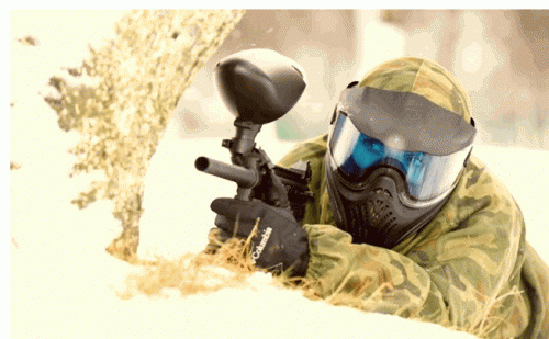 Пейнтбол зимой Пейнтбол зимой